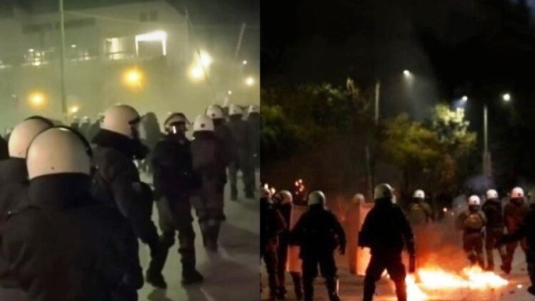 Επεισόδια στο ΑΠΘ: Πετροπόλεμος, χημικά και κυνηγητό αστυνομικών και κουκουλοφόρων (video)