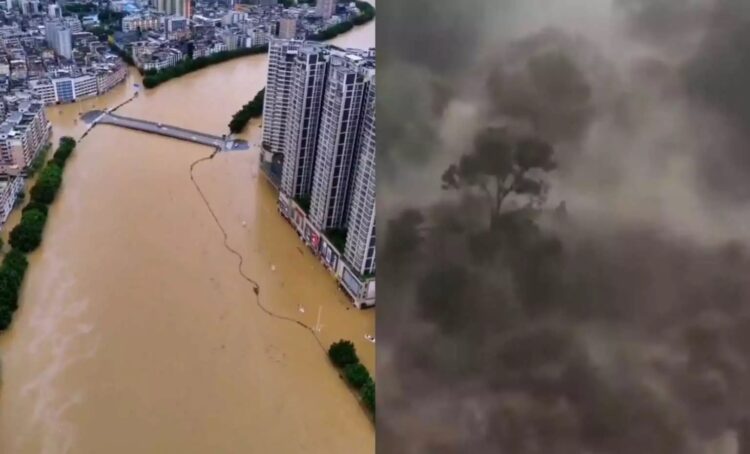 Τρομακτικές εικόνες από τις πλημμύρες στην Κίνα – Ποτάμια «καταπίνουν» τα πάντα και βυθίζουν ολόκληρες πόλεις