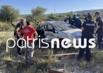 Τραγωδία στον Πύργο: Τρένο παρέσυρε αυτοκίνητο – Νεκρός ένας άνδρας
