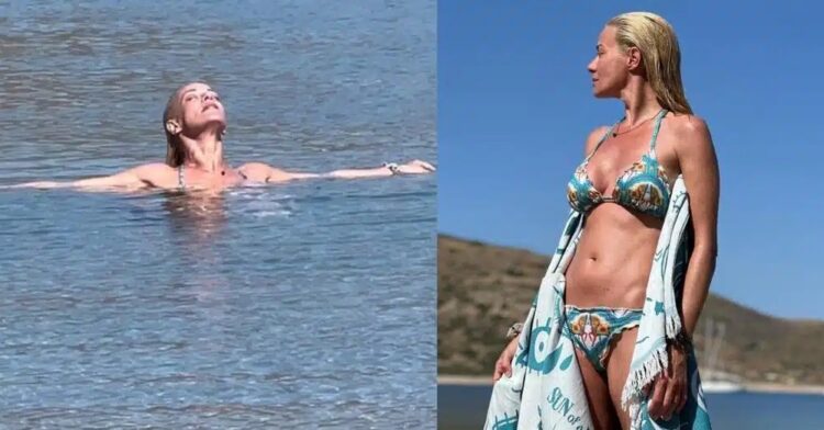 Όλη η παραλία κοιτούσε τη γυναικάρα που κολυμπούσε στη θάλασσα μόλις κατάλαβαν ποια ήταν τpελάθnκαν