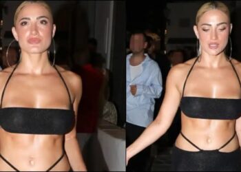 «Έτριξαν» τα σοκάκια της Μυκόνου: Η Ιωάννα Τούνη βγήκε έξω ντυμένη έτσι και όλοι την πέρασαν για σταρ του Χόλιγουντ