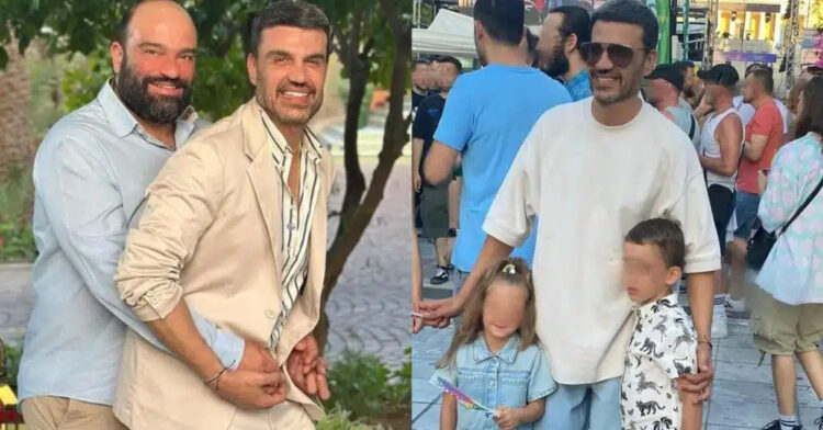 Με παρανυφάκια τα παιδιά τους: Παραμυθένιος κρητικό γάμος για τον Παντελή Τουτουντζή και τον γιατρό σύντροφό του