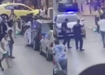 Μετανάστης δέρνει αστυνομικό στη Κυψέλη – Σοκαριστικό βίντεο